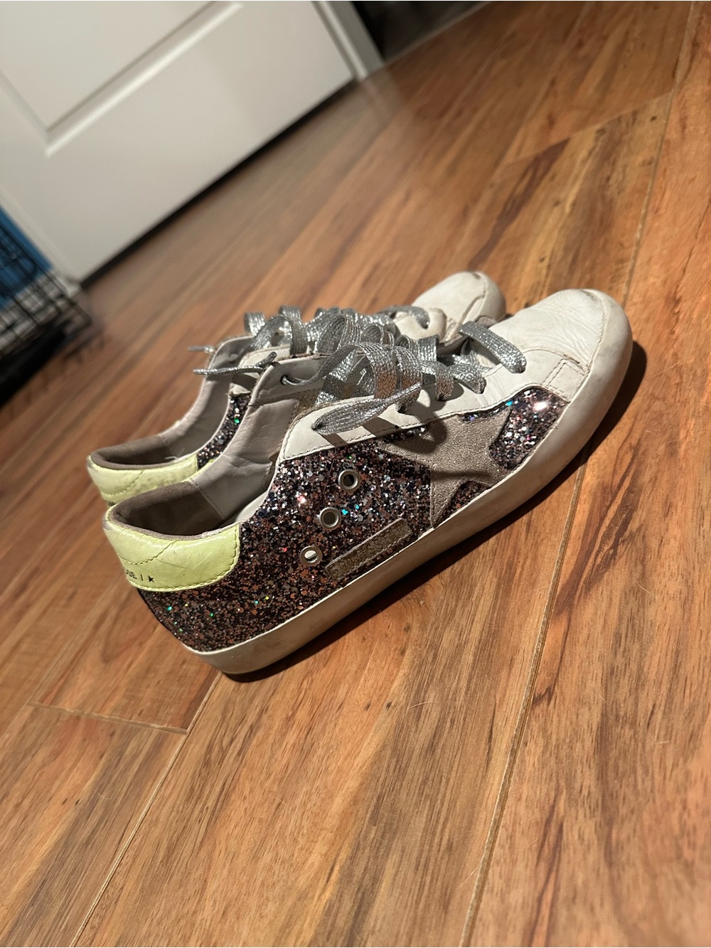 Golden goose superstar super star glitter sneakers